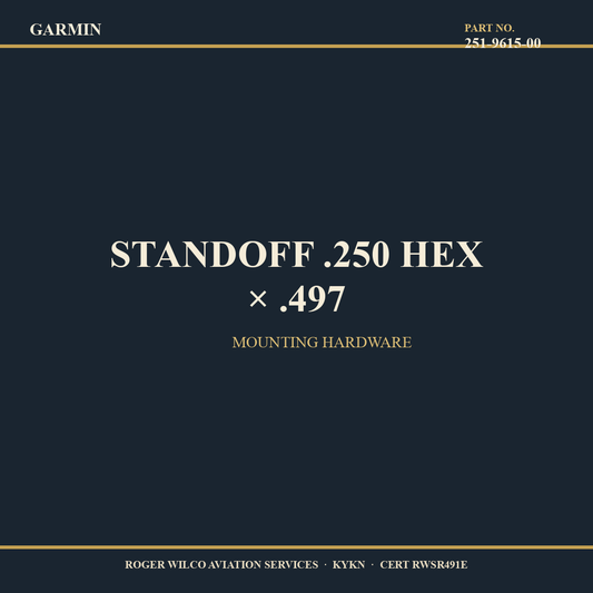 STANDOFF .250 HEX × .497 — 251-9615-00 — Garmin service part